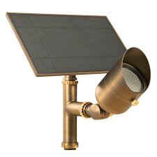 Solar spotlight with adjustable panel
